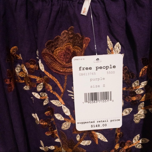Free People Embroidered Off the shoulder Dress - Picture 8 of 8